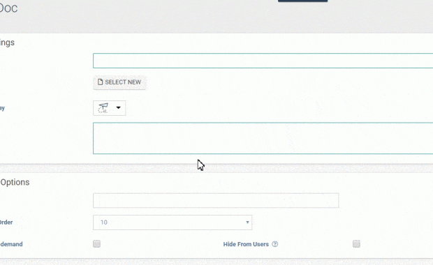 Docs TaskForm