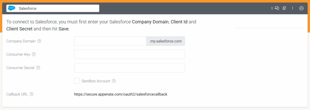 Koppelingen met andere systemen: Salesforce-verbinding configureren - schermafbeelding 2