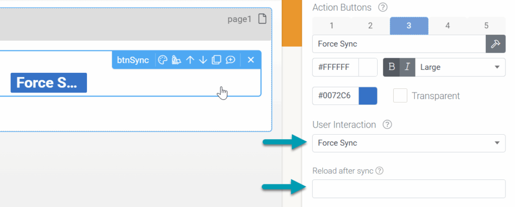 App Behavior & Field Operations: Synchronisatie afdwingen - schermafbeelding 1