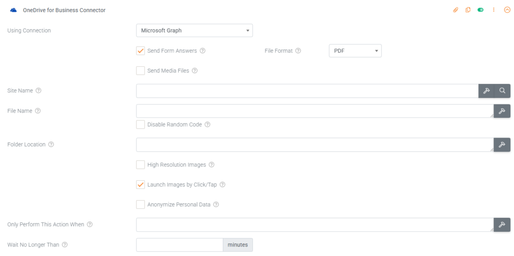 Formulier-connectoren: Formulierconnector – OneDrive voor Bedrijven - schermafbeelding 1