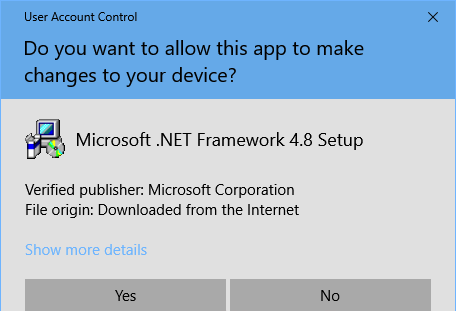 Installation & Device Management: Hoe kan ik .NET Framework voor mijn Windows-app controleren en/of installeren? - schermafbeelding 2