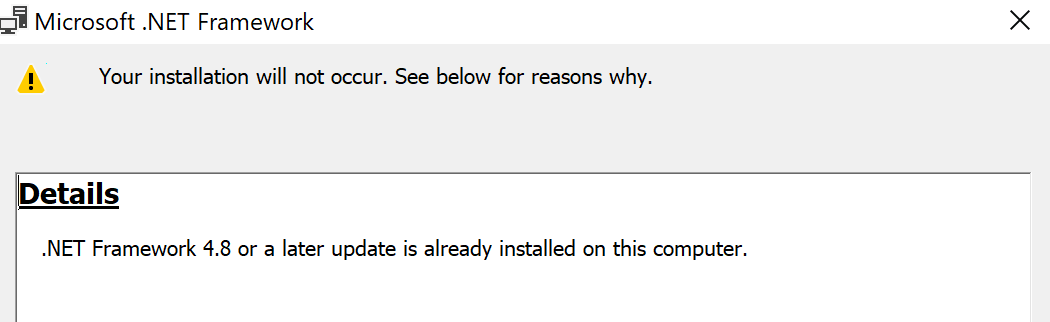 Installation & Device Management: Hoe kan ik .NET Framework voor mijn Windows-app controleren en/of installeren? - schermafbeelding 3